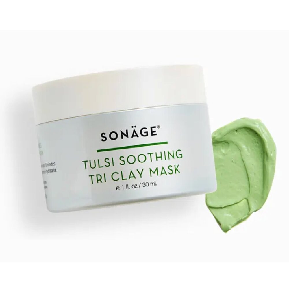 SONÄGE SKINCARE Tulsi Soothing Tri Clay Mask (Unopened)